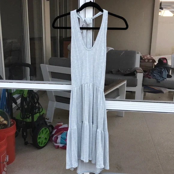 Worn once! - CAUTION TO THE WIND Tiered Halter Dress - Picture 1 of 10